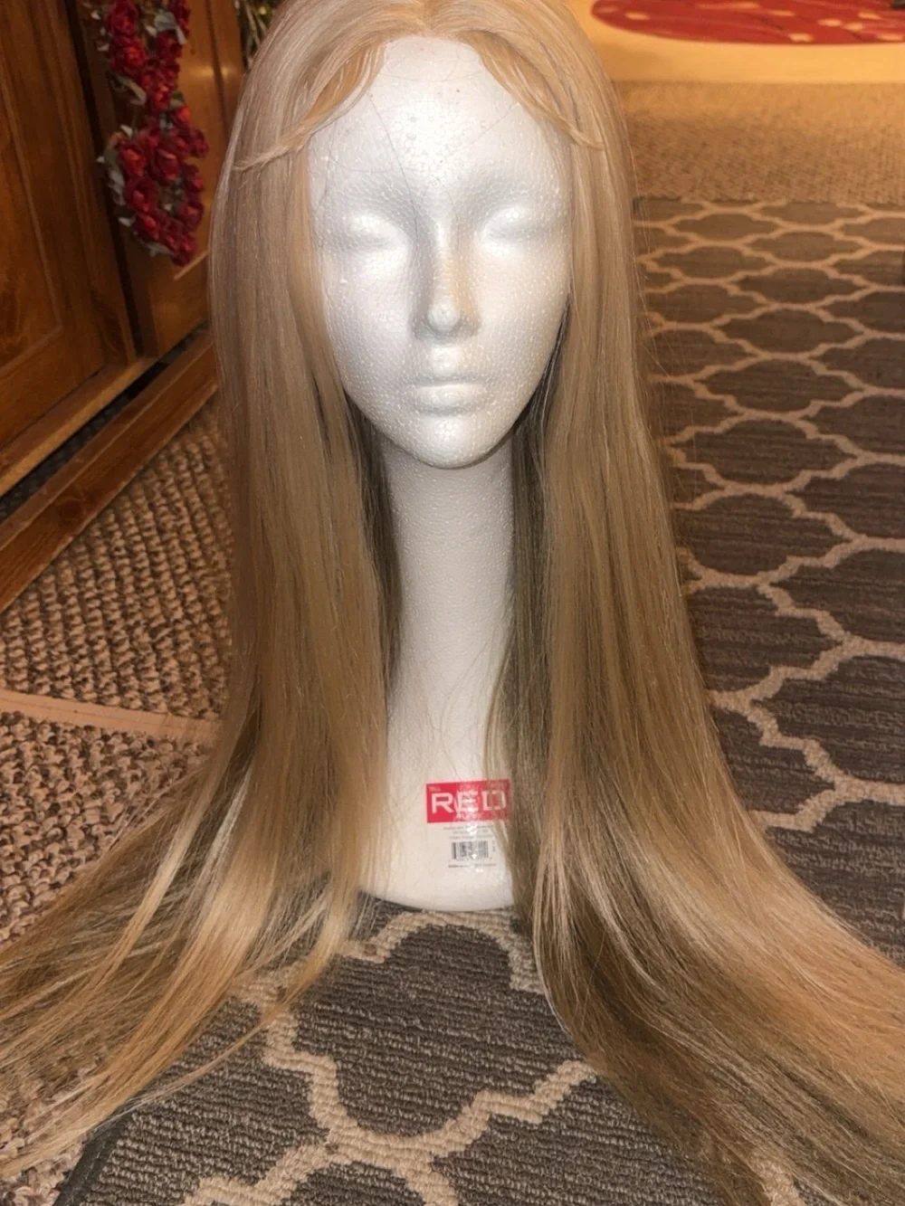 Blonde Long Straight Women's Wig - Neutral Blonde